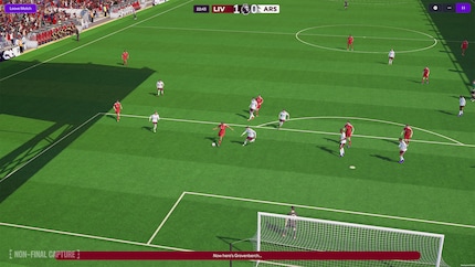 Spielzüge sollen in FM26 realistischer ablaufen – dank neuer Bewegungsanimationen und Spielfeld-Details.