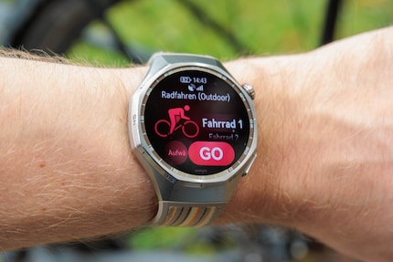 Das Tracking vor der Fahrradtour ist schnell gestartet.