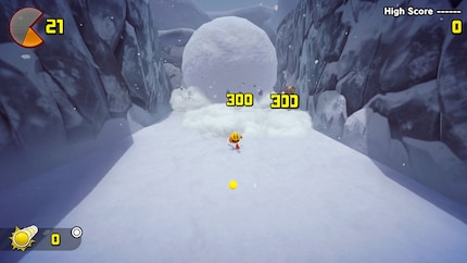 Auf der Flucht vor dem Schneeball und der miesen Steuerung.