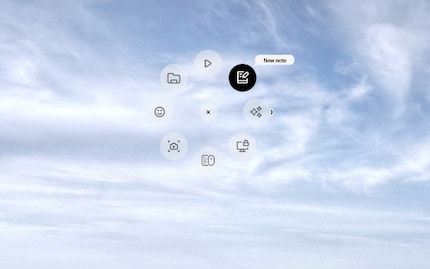 Das Overlay mit dem klingenden Namen «Actions Ring»
