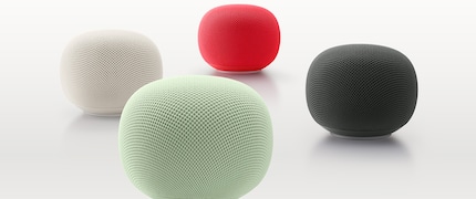 Les nouvelles enceintes intelligentes sont disponibles en quatre couleurs.