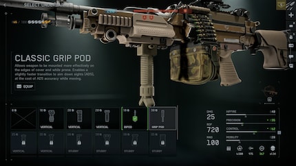 Waffen können mit verschiedenen Upgrades versehen werden.
