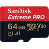 SanDisk Extreme Pro microSD A1 (microSDXC, 64 GB, U3, UHS-I)