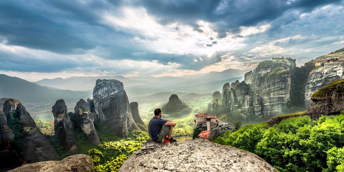 Me in Meteora, Greece. «Vision is the art of seeing what is invisible to others.»