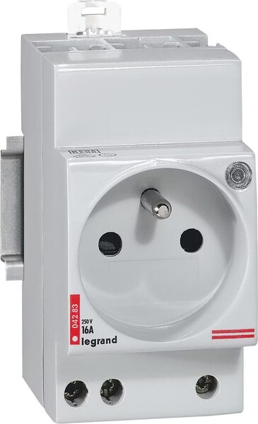 Legrand 089281 - Spina E Coperchio Universale Batibox | Quadrato 80x80 Mm | 1 Posto | Bianco RAL9003
