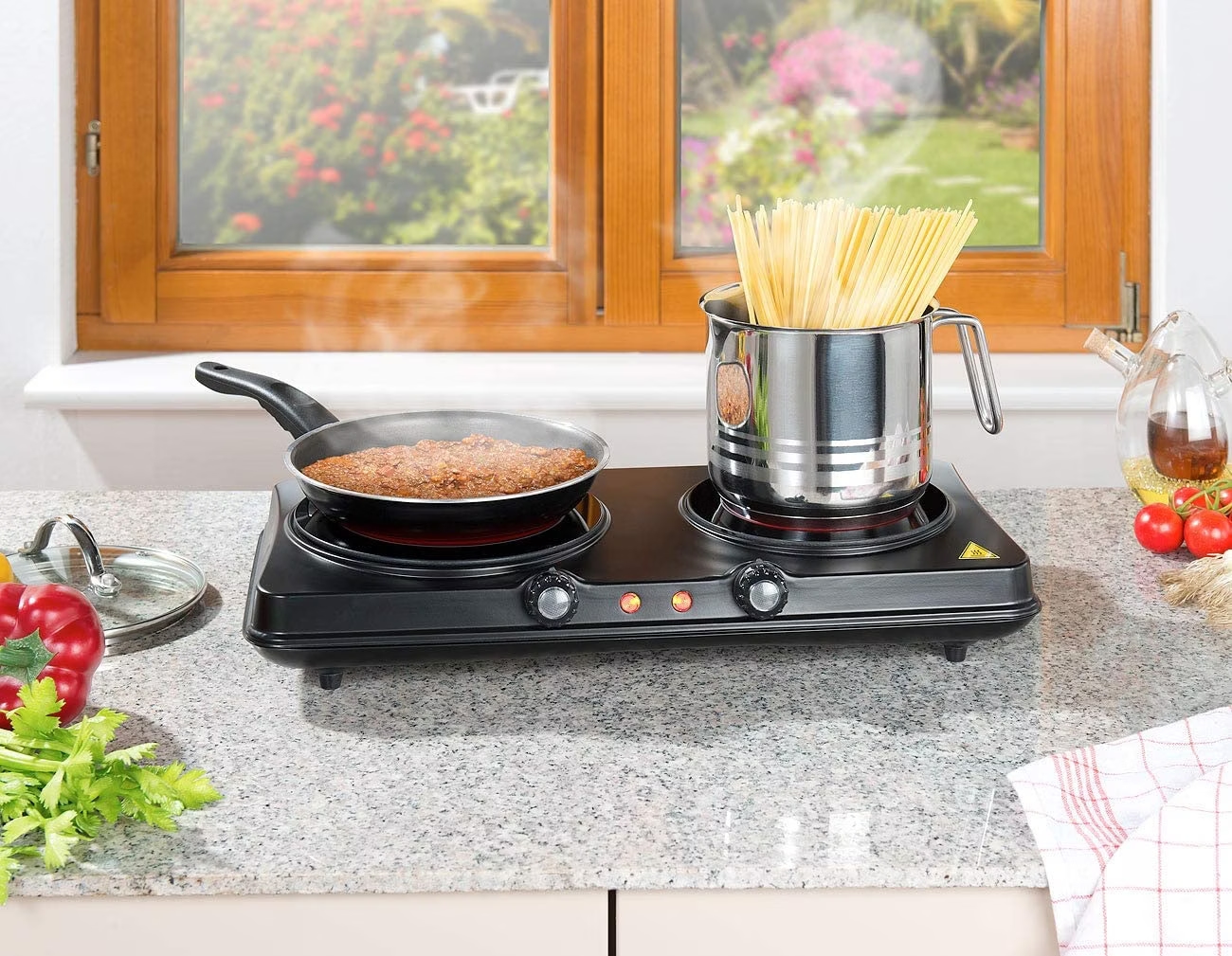 Plaque Portable 1500W Plaque De Cuisson Électrique 1500W