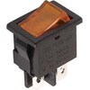 Velleman Power Rocker Switch 3A-250V Dpst On-Off With Amber Neon Light