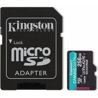 Kingston Tela Vai! Più microSD (microSDXC, 256 GB, U3, UHS-I)