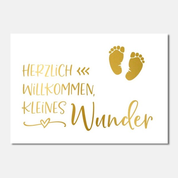 Postkarte Herzlich Willkommen, kleines Wunder kaufen bei digitec