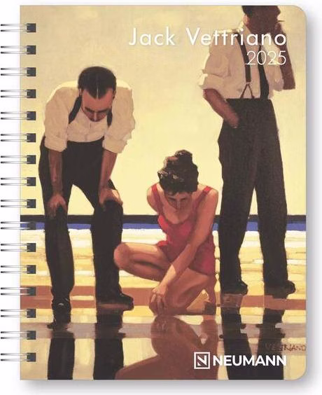Neumann Jack Vettriano 2025 - Diary - Buchkalender - Taschenkalender - Kunstkalender - 16,5x21,6