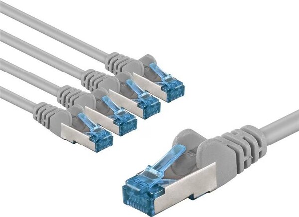 Goobay 51516 CAT 6 patchkabel, 90 graden stekker, netwerkkabel, ethernet, Playstation, Xbox, LAN-kabel, DSL, U/UTP, RJ45-stekker, zwart, 2 meter