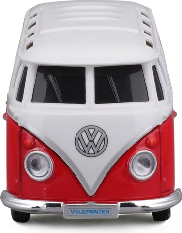 Maisto Tech R/C Power Racer Volkswagen T1 Samba: Remote Controlled Vehicle with App Control and Battery, from 6 Years, Red (582650-3