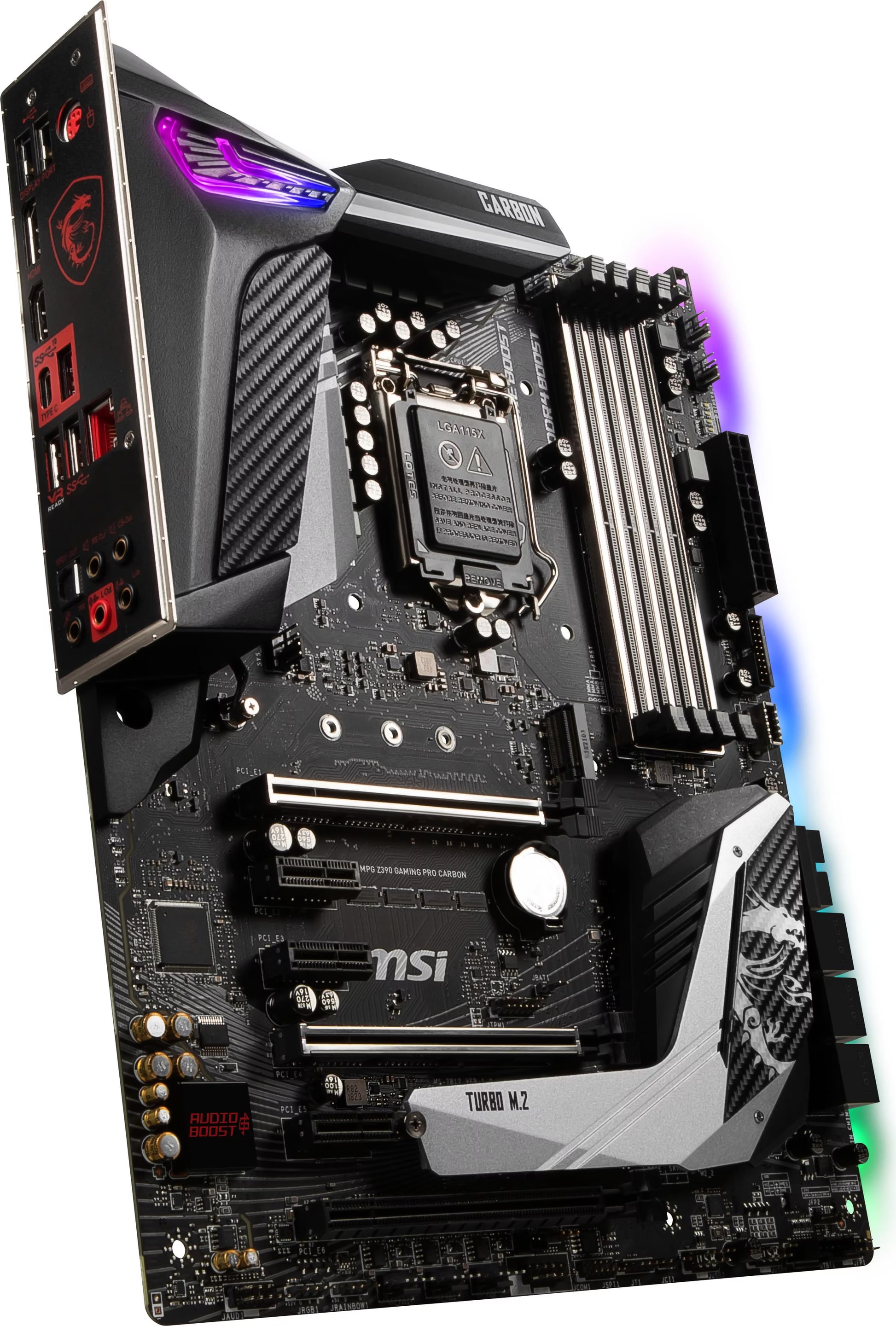 Tomo【正常性保証】MSI Z390 GAMING PRO CARBON MSI MPG Z390 Gaming Pro Carbon - kaufen bei Digitec
