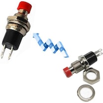 OEM Push button red for mounting with solder lugs