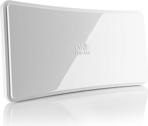 One for All DVB-T2 Curved antenna 5G wht (Flat antenna, 42 dB, DVB-T ...