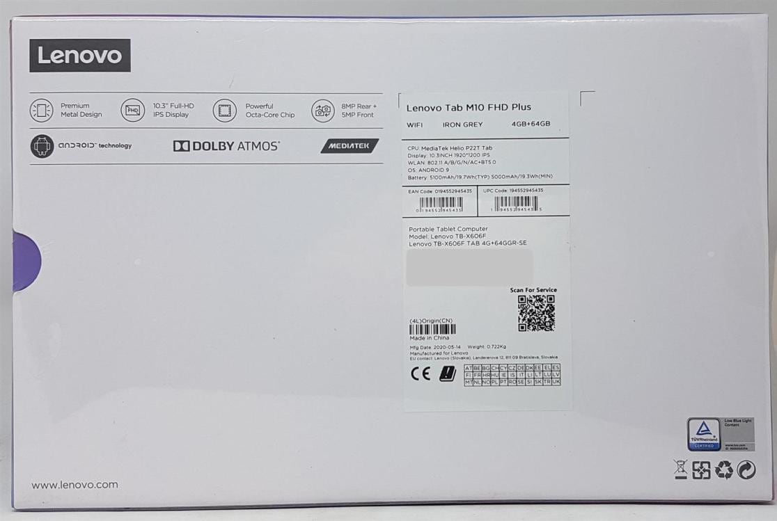 Lenovo Tab M10 FHD Plus (2nd Gen) TB-X606F - buy at Digitec Lenovo Tab M10 FHD Plus (2nd Gen) TB-X606F - buy at Digitec