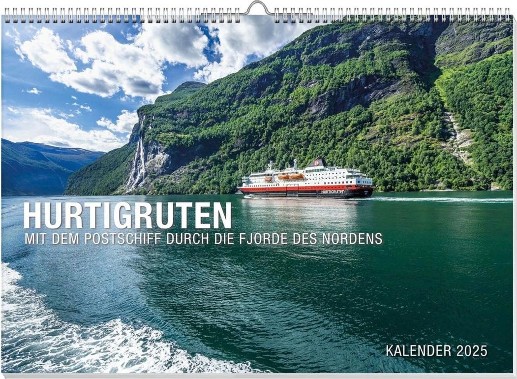 Hurtigruten Premiumkalender 2025 (60 x 42 cm, Deutsch) Digitec