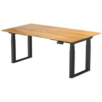 Contini Piètement de table avec plateau 1,8 x 0,8 m Chêne (180 x 85 cm)