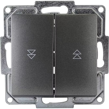 Günsan Visage Schalter Steckklemm-Stystem Ein-/Ausschalter Unterputz Silber