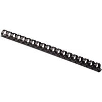 Fellowes Spine di plastica per raccoglitori A4 100 pz - 10 mm, nero