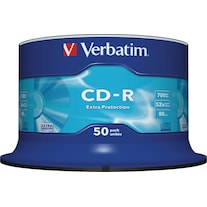 Verbatim CD-R, 700MB/80min, 52x, broche (50 x)