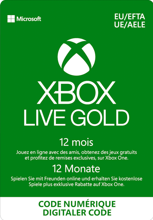 Microsoft Xbox Live Gold 12 Months 12 months buy at Digitec