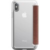 Nomad Booklet Clear Folio braun (iPhone X, iPhone XS)
