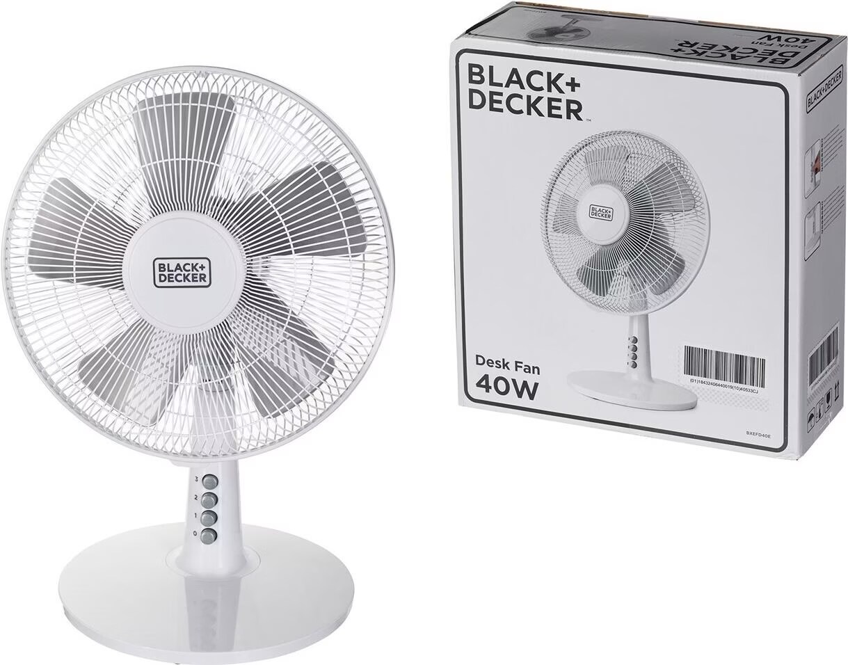 Black Decker Statiefventilator - Wit - Ventilatoren