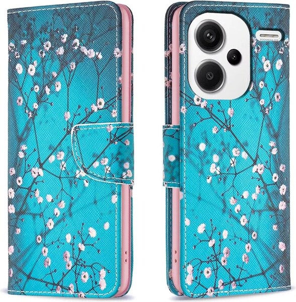 Cover Per Xiaomi Redmi Note 13 Pro+, Custodia Flip Pelle Portafoglio, Magnetica Libro Slot Schede Cover, Silicone TPU Bumper Wallet con Supporto Antiurto Case Per Redmi Note 13 Pro+ Nero Profondo