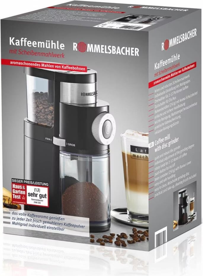 Rommelsbacher EKM 200 Kaffeemühle Schwarz