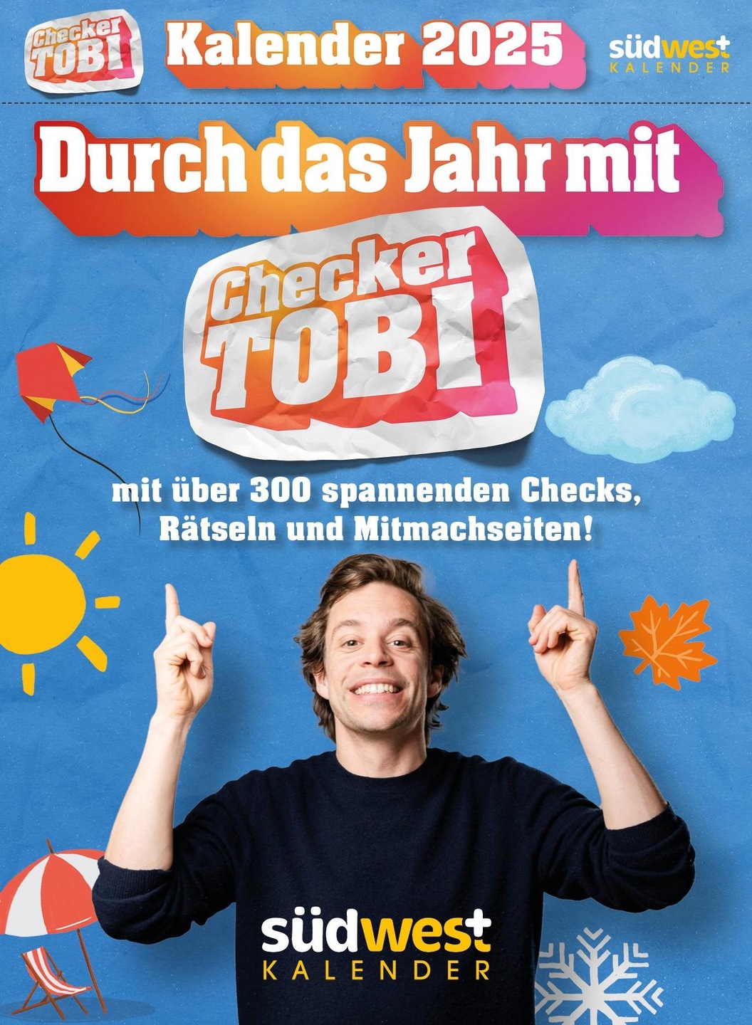 Checker Tobi 2025 daily tearoff calendar with over 300 exciting