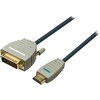 Bandridge BLUE DVI-HDMI cable (5 m, HDMI, DVI)
