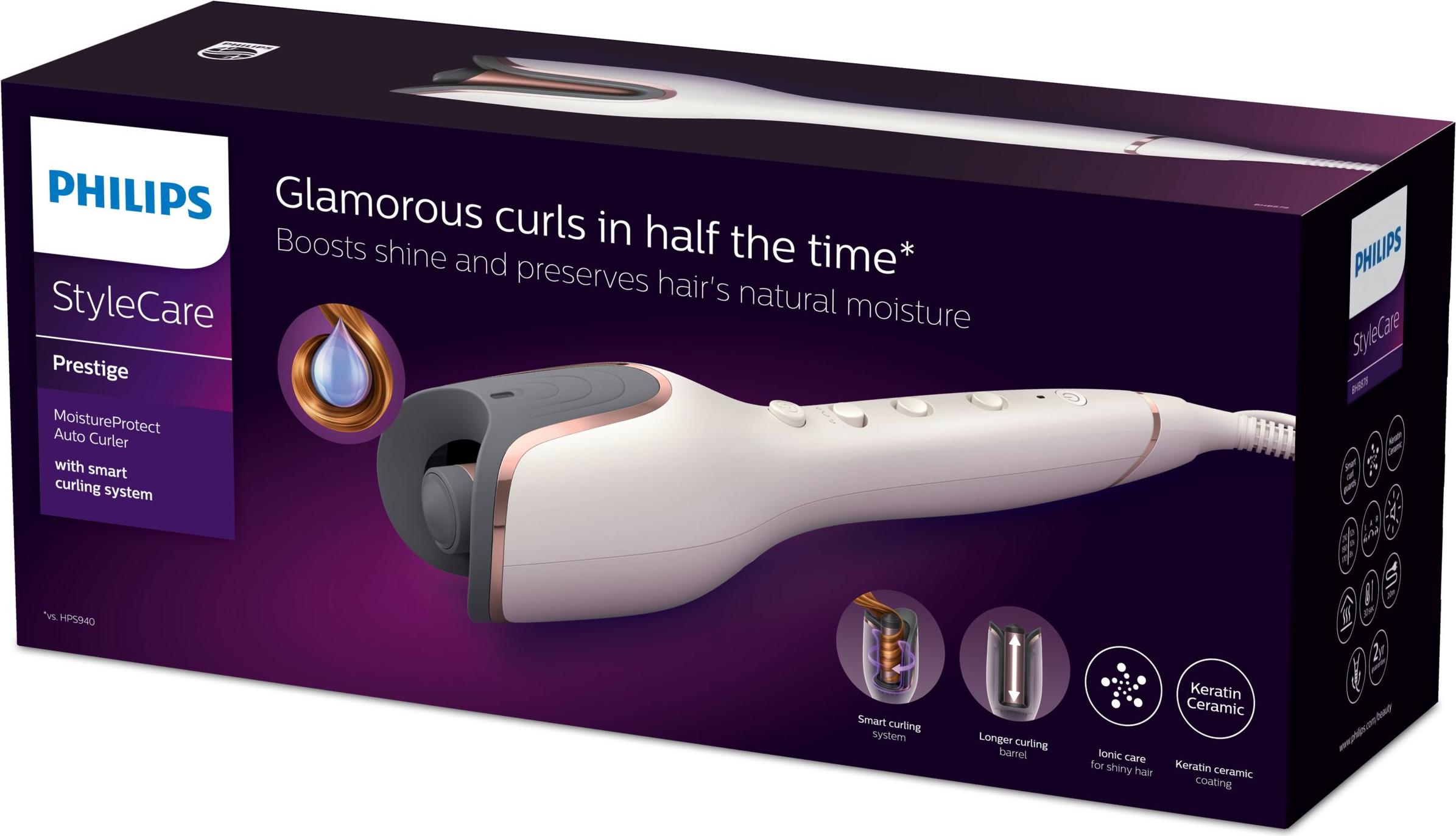 Philips StyleCare Prestige MoistureProtect Auto Curler Digitec