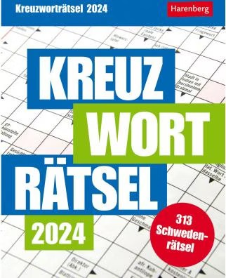 Harenberg Crossword puzzle daily tear off calendar 2024 (A5 German