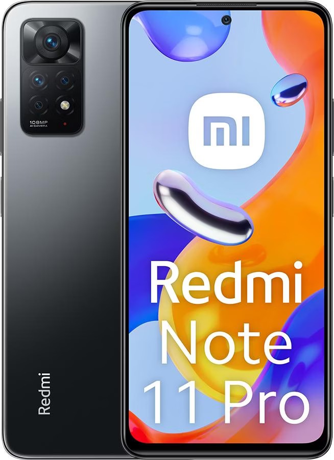Xiaomi Redmi Note 11 Pro (128 GB, Graphite gray, 6.67", Hybrid Dual SIM ...