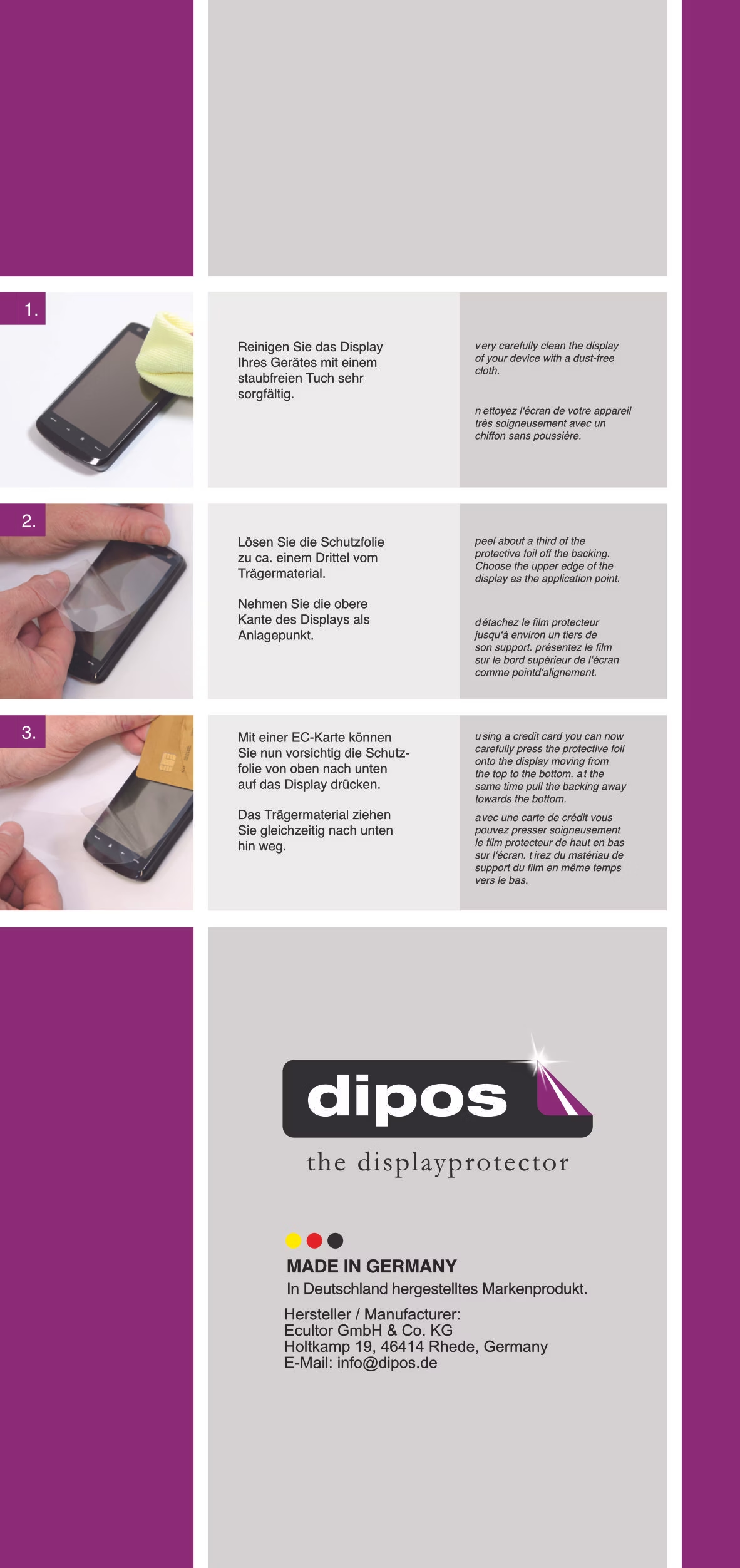 BROTECT Anti-Reflet Protection D'Écran Verre Mat Pour Ekiy Mtc07 6 25 Film Protecteur Vitre 9h