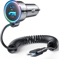 Joyroom 3-in-1 Wired Car Charger (55W)