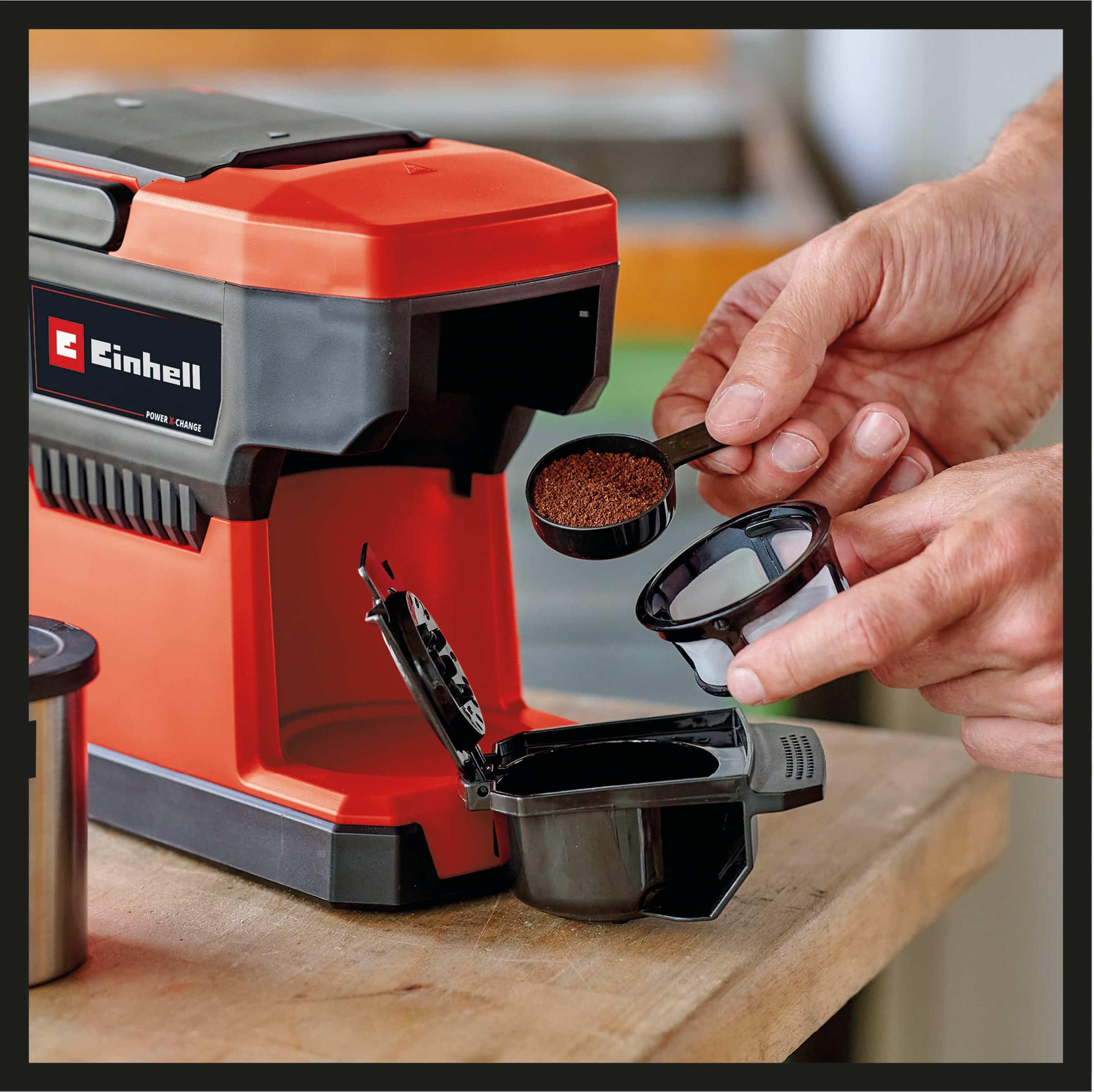 Einhell Cordless coffee maker TE CF 18 Li Solo Incl. stainless steel cup Digitec