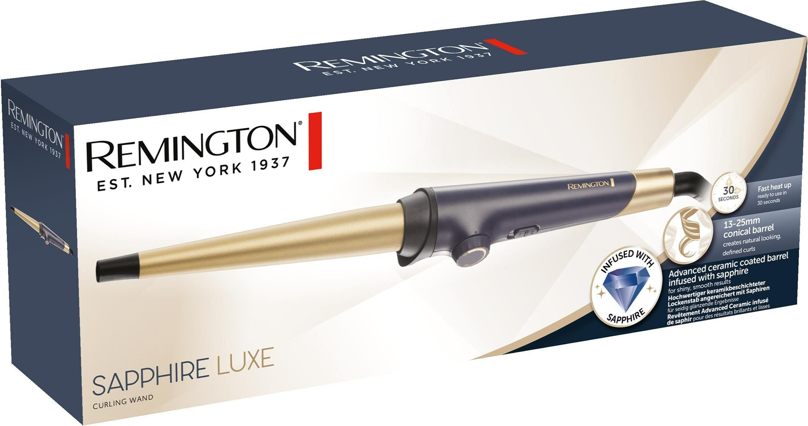 Remington CI5805 Sapphire Luxe curling iron 21 mm 22 mm 24 mm 25 mm 13 mm 20 mm 19 mm 23 mm 14 mm 15 mm 16 mm 18 mm 17 mm Digitec