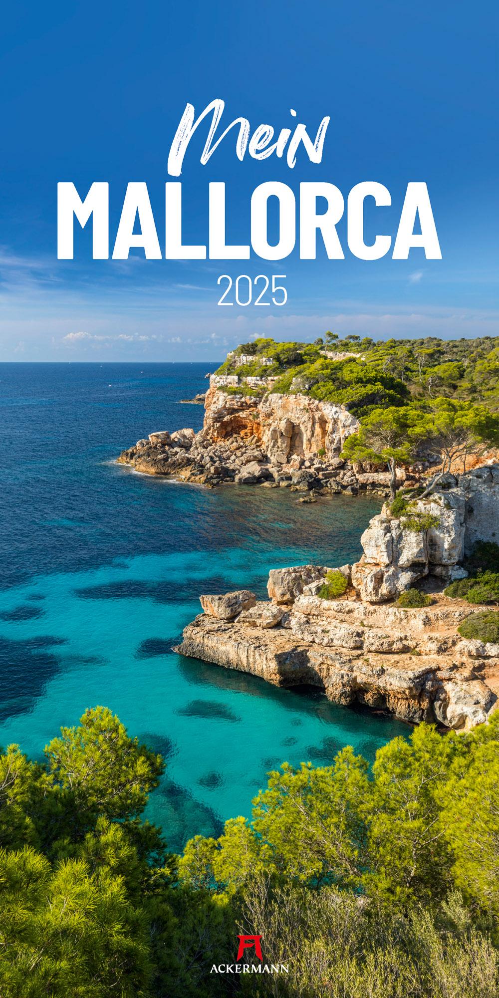 Mein Mallorca Kalender 2025 (33 x 66 cm, Deutsch, Französisch, Englisch) - digitec