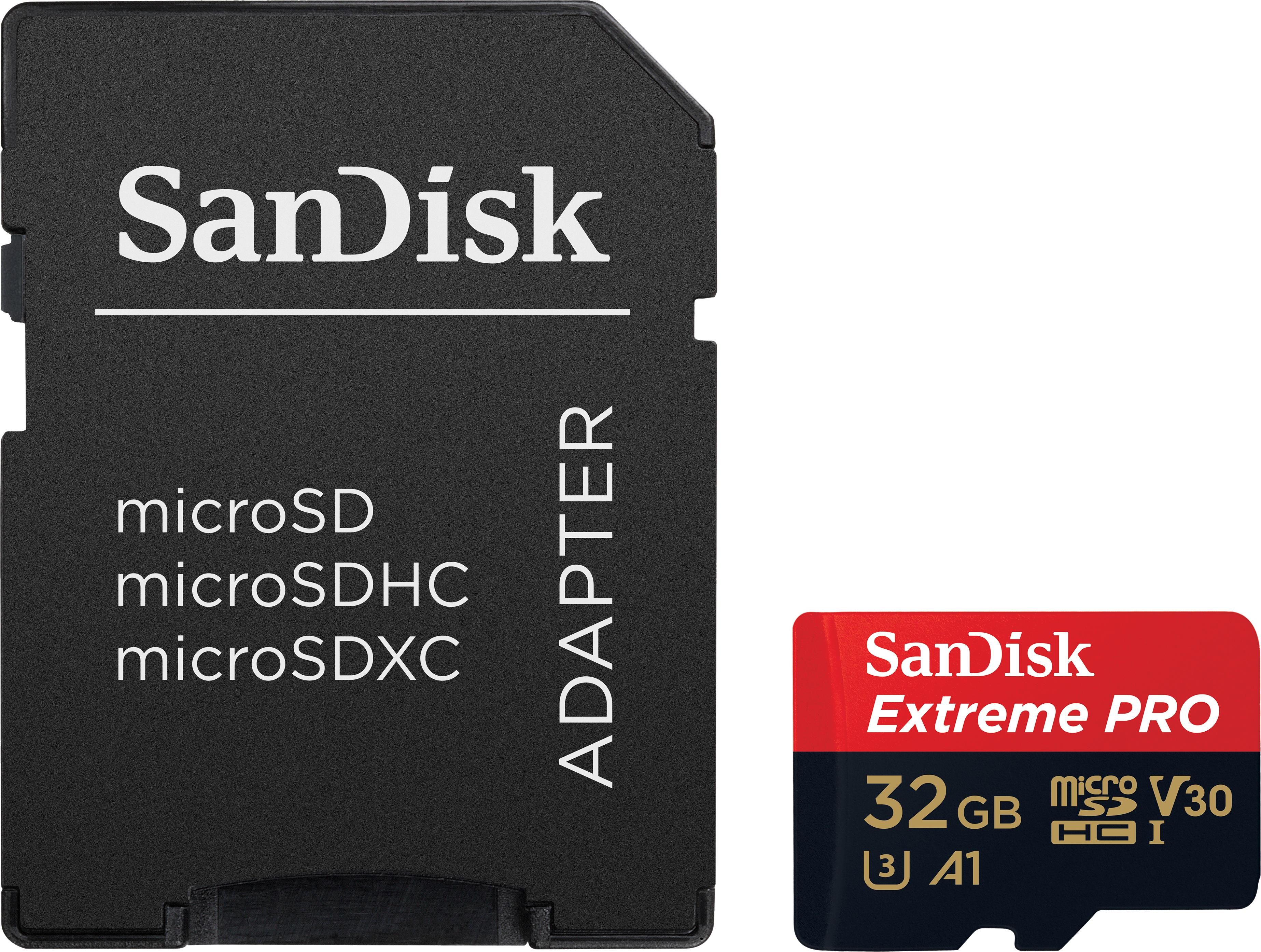 SanDisk ExtremePro microSD A1 microSDHC 32 GB U3 UHS I Digitec