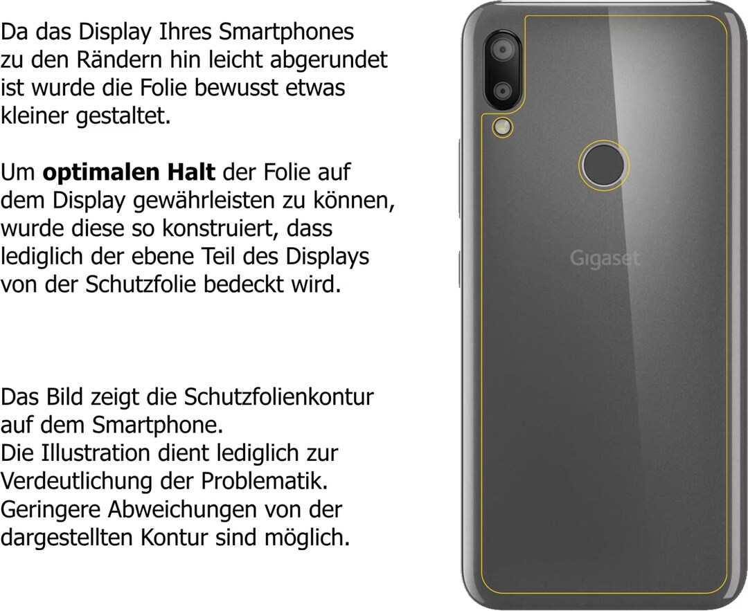 2 Pellicole Protettive Antiriflesso Dipos Per Gigaset GS110 - Opache, Anti-impronta, Taglio Laser - Made In Germany