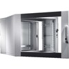 Rittal EL wall-mounted enclosure, 3-part with mounting rails and profile rails (6 RU)