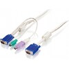 LevelOne ACC-2102 KVM Kabel PS2 / USB 3m