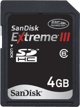 SanDisk Extreme III SDHC 4GB SD SDHC 1 GB kaufen bei Digitec