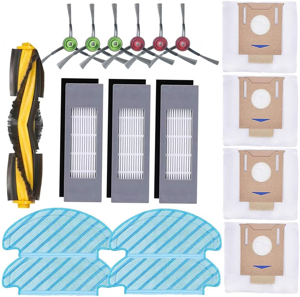 Accessori Per Ecovacs Deebot Ozmo 930 – Set Da 5 Panni Mocio E 10 Adesivi Magici Di Ricambio, Panni Riutilizzabili In Microfibra, Adesivi Per Fissaggio, Manutenzione Facile
