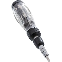 InLine Flex ratchet screwdriver with bit holder 14in1