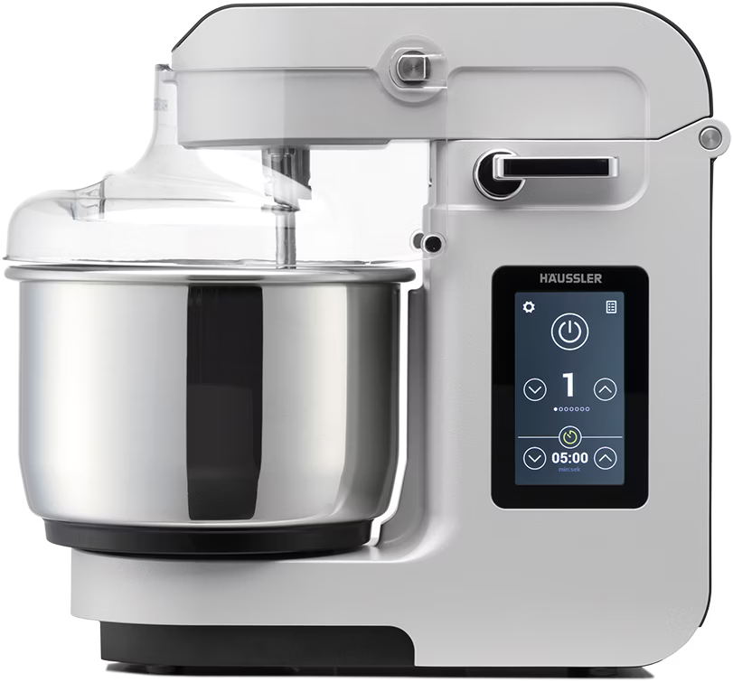 Robot Patissier CHeflee,1500 W Robot Pâtissier,avec Bol en Acier Inoxydable de 4,5 et 5,5 L,10+P Vitesse,avec Crochet Mélangeur,Crochet Pétrisseur,Fouet et Protection Anti-Eclaboussures (Noir