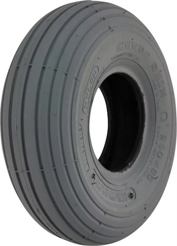 Kit De 2 Pneus + 2 Chambres à Air Gris 3.00-4 (260x85) - Pour Scooter électrique, Fauteuil