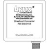 LYNX Kabel Cat5/6 zu TV Converter